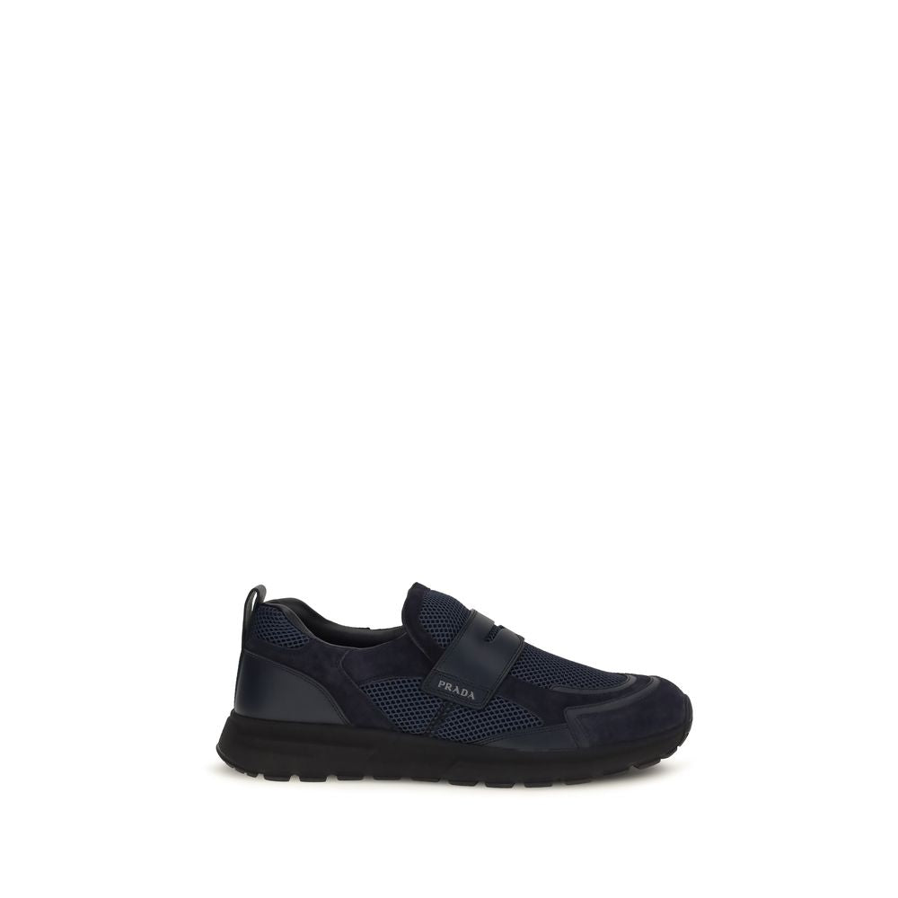 Blue Calf Leather Bos Taurus Athletic Sneakers