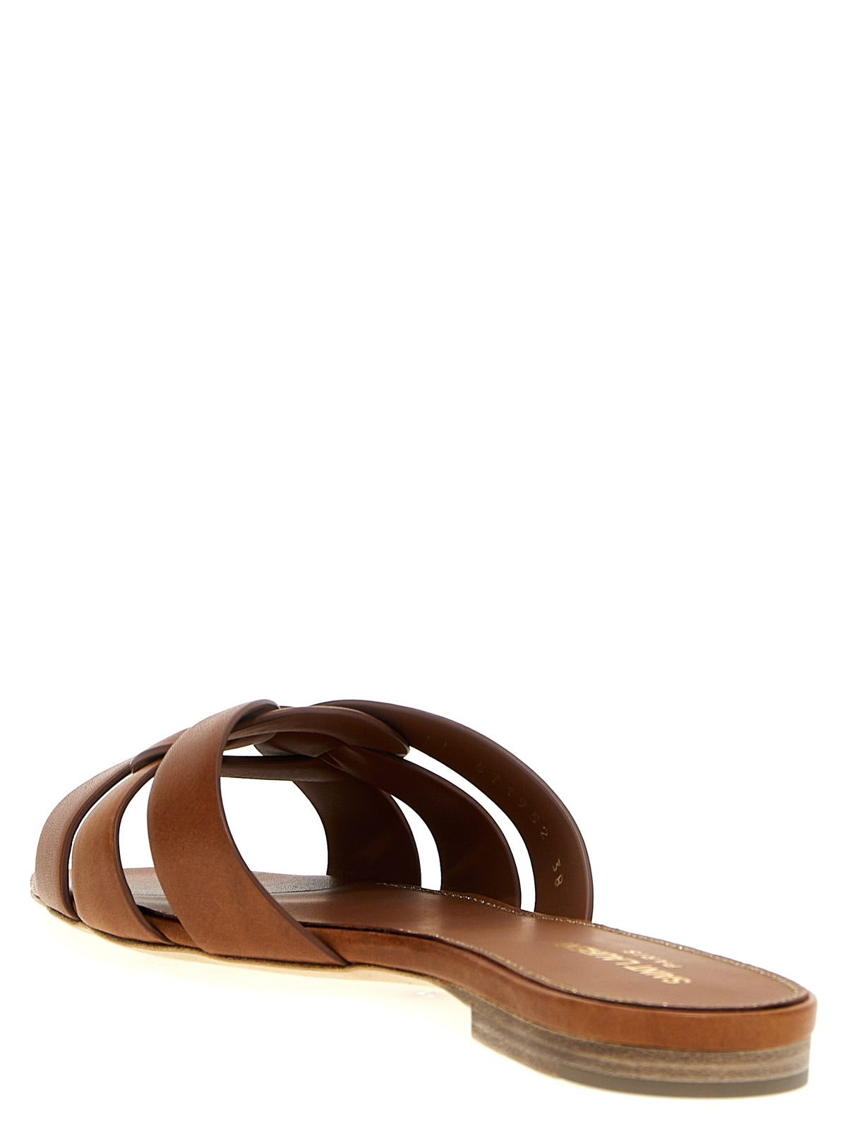 Brown Calfskin Slides
