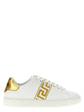 Gold Polyamide Low Top Sneakers