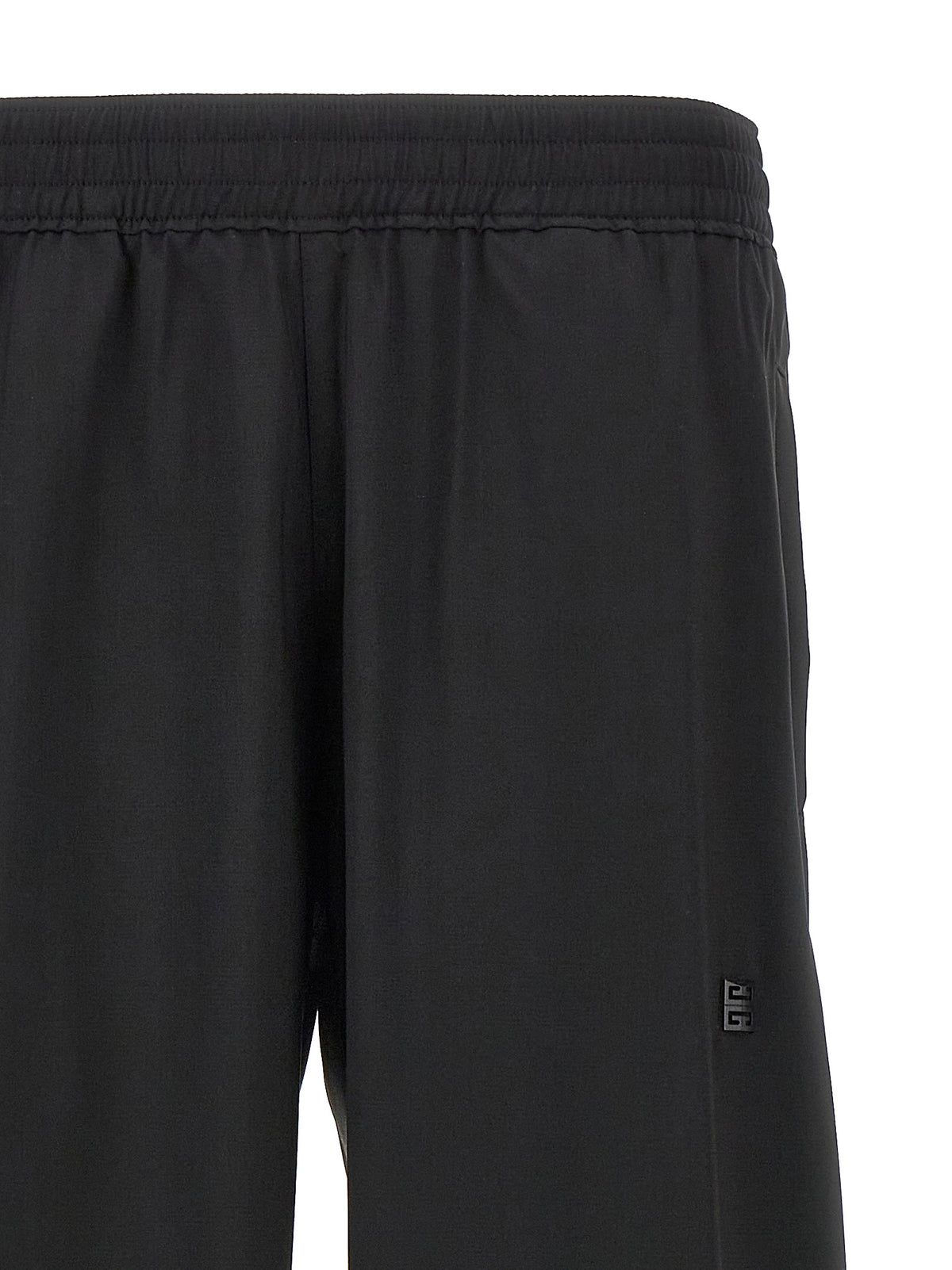Black Virgin Wool Casual Pants