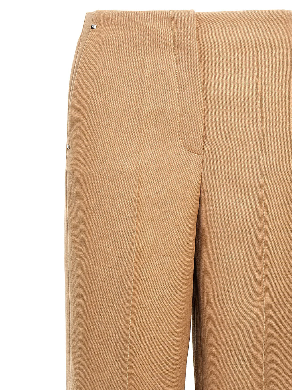 Beige Wool Dress Pants