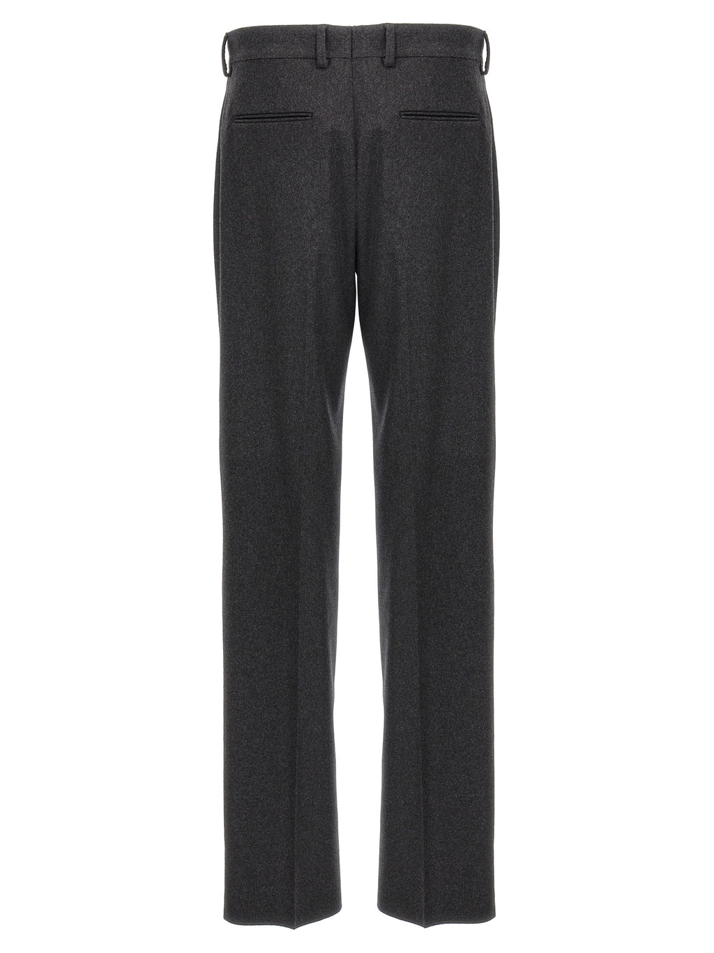 Gray Cashmere Casual Pants