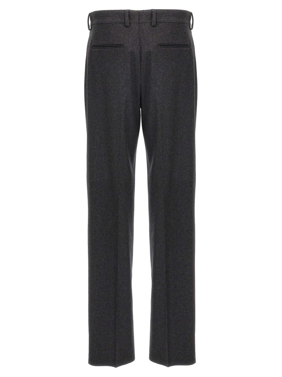 Gray Cashmere Casual Pants