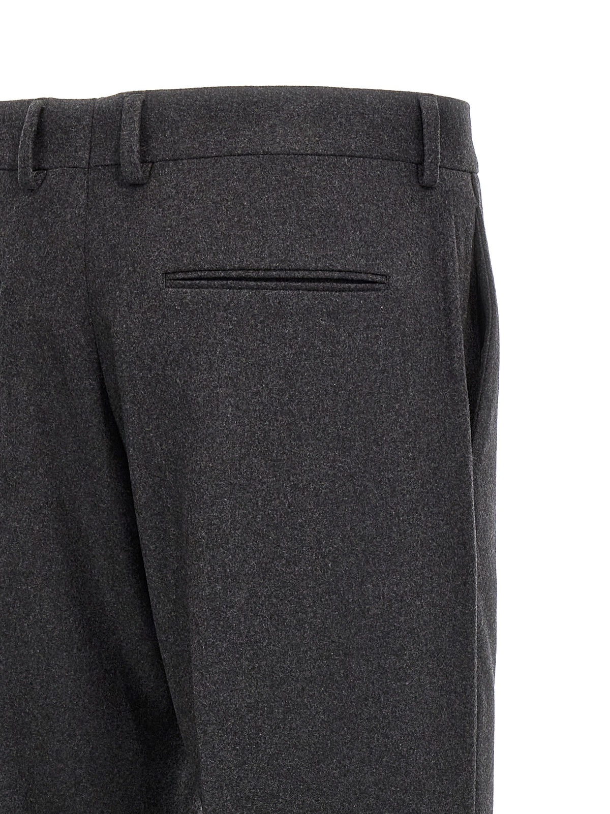 Gray Cashmere Casual Pants