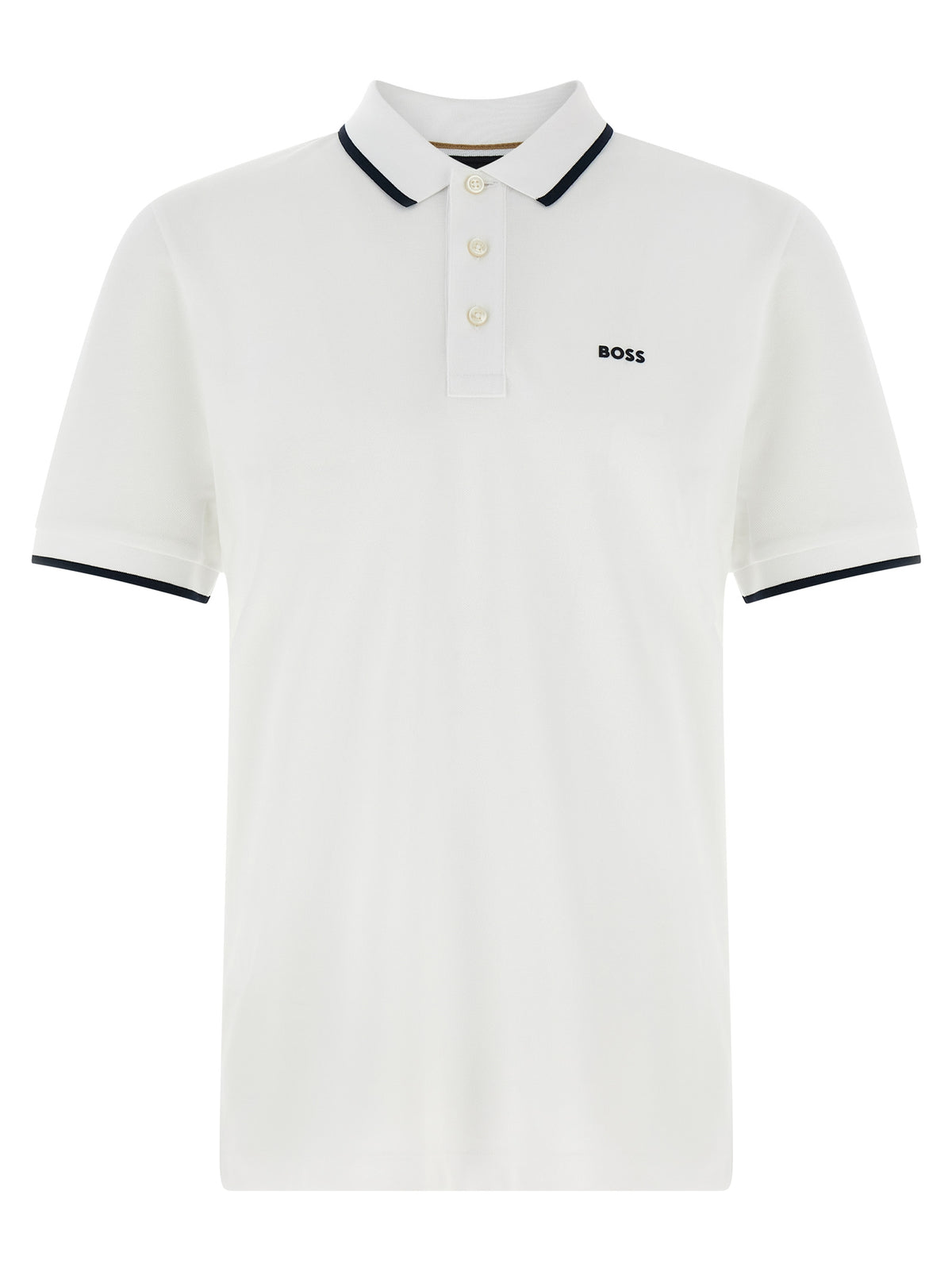 White Cotton Polo Shirt