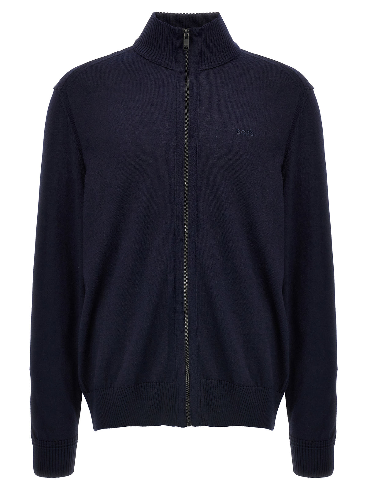 Blue Wool Cardigan