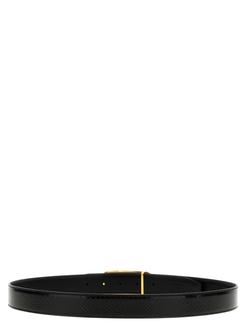 Black Leather Regular Belt