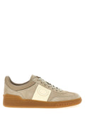 Beige Calfskin Low Top Sneakers