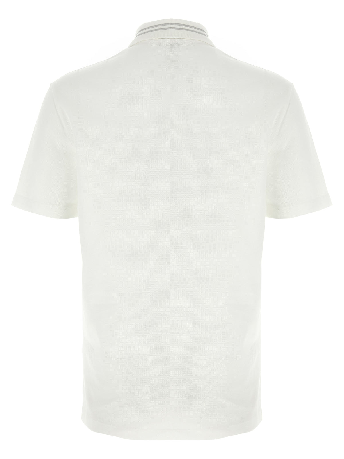 White Cotton Polo Shirt