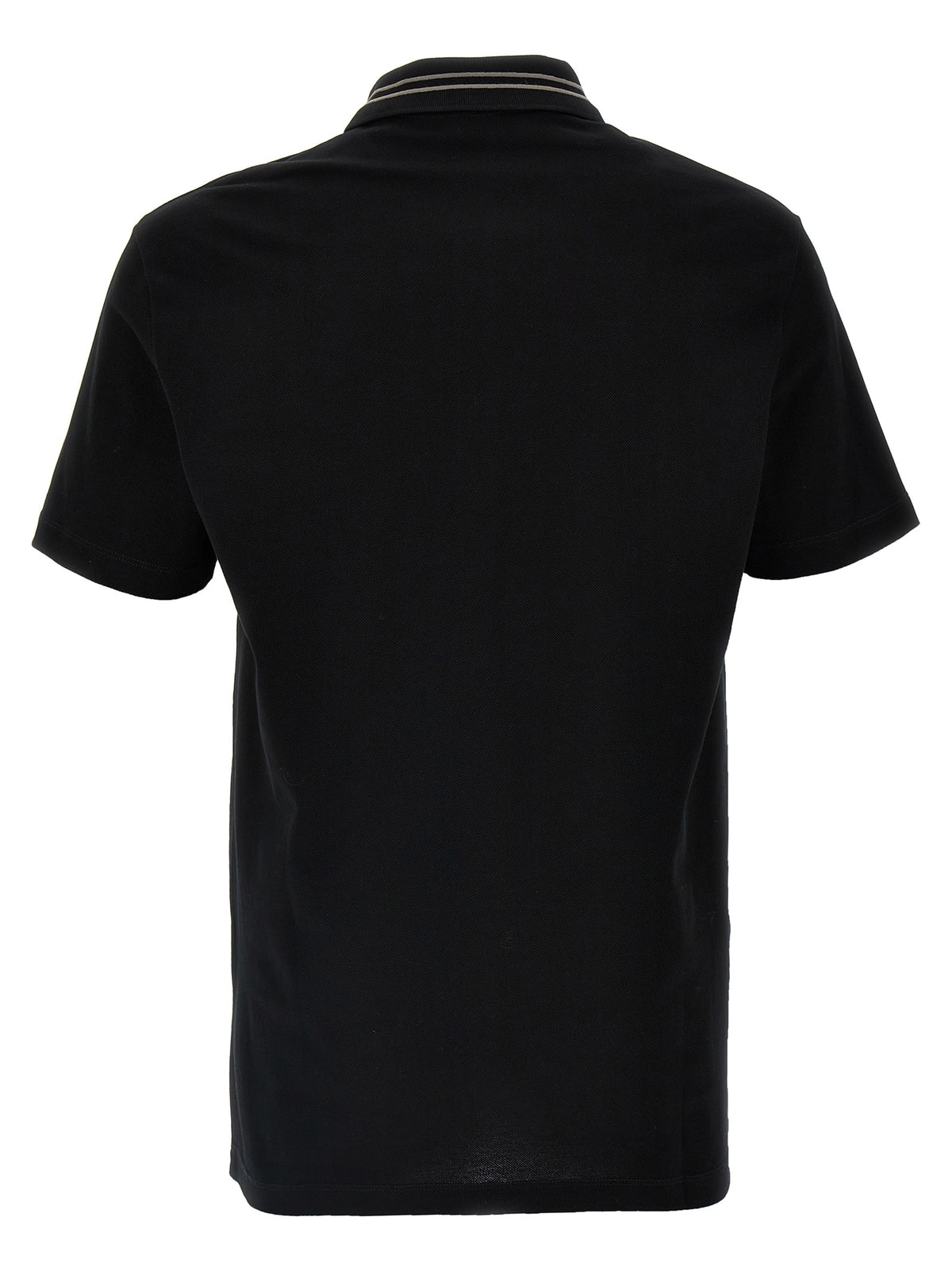 Black Cotton Polo Shirt