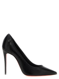 Black Napa Leather / Calf Bos Taurus High Heel Pumps