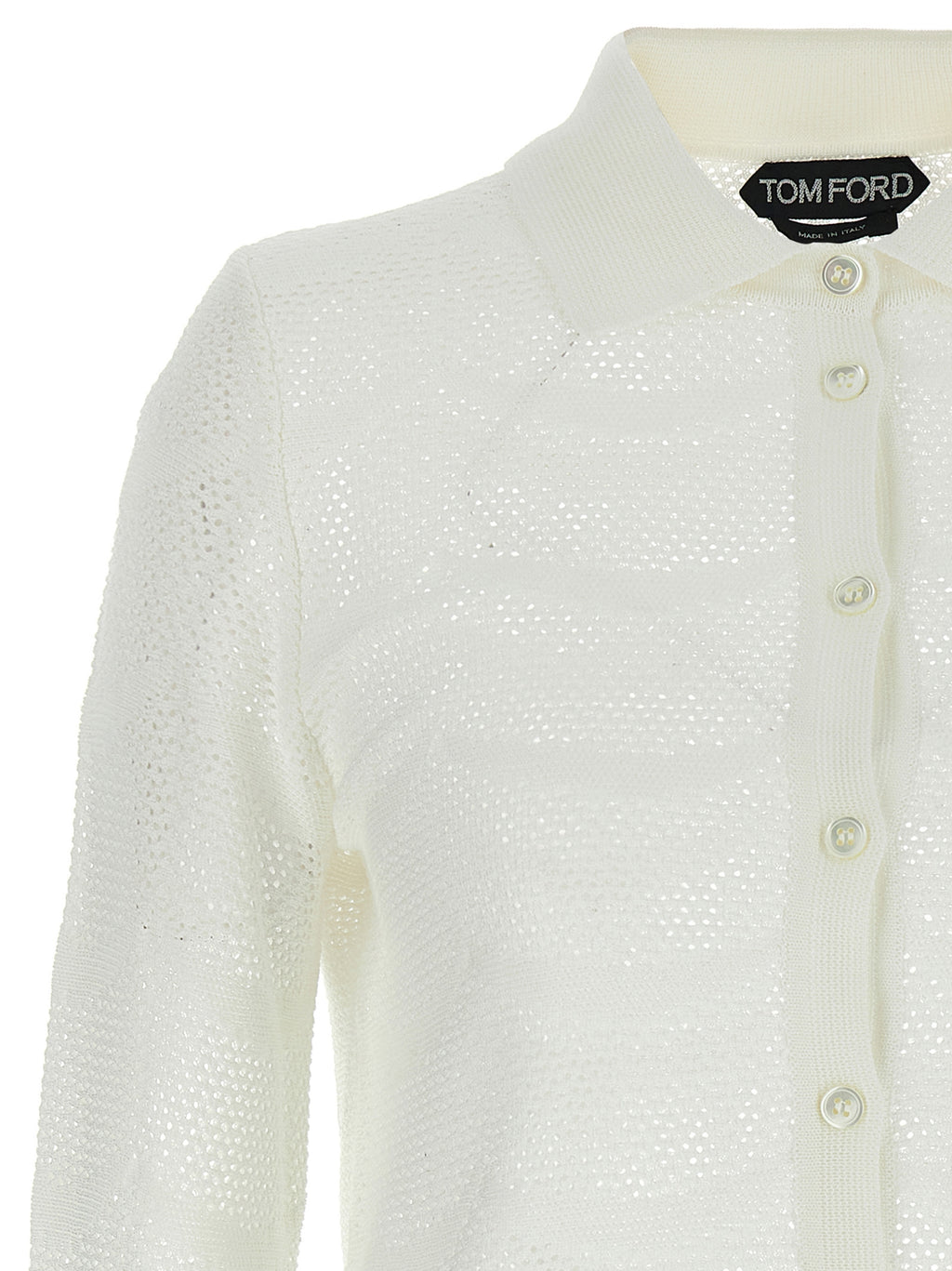White Cotton Cardigan