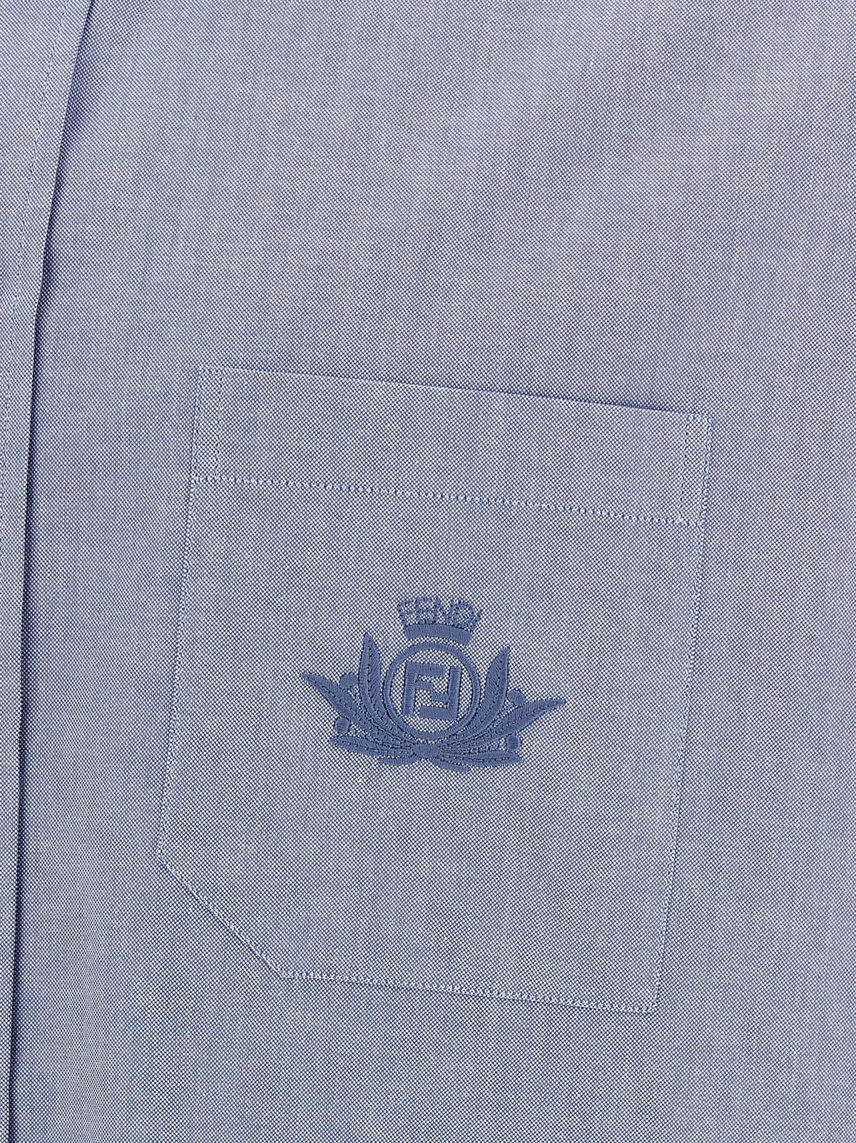 Blue Cotton Blouse