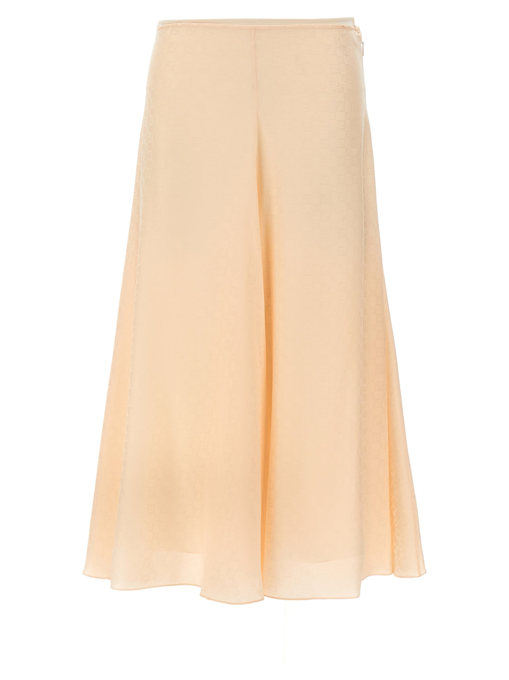 Multicolor Silk Midi Skirt