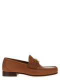 Brown Leather Slip-On Loafers