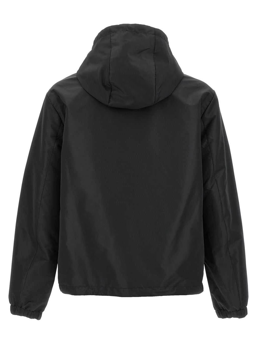 Black Polyester Shell Jacket