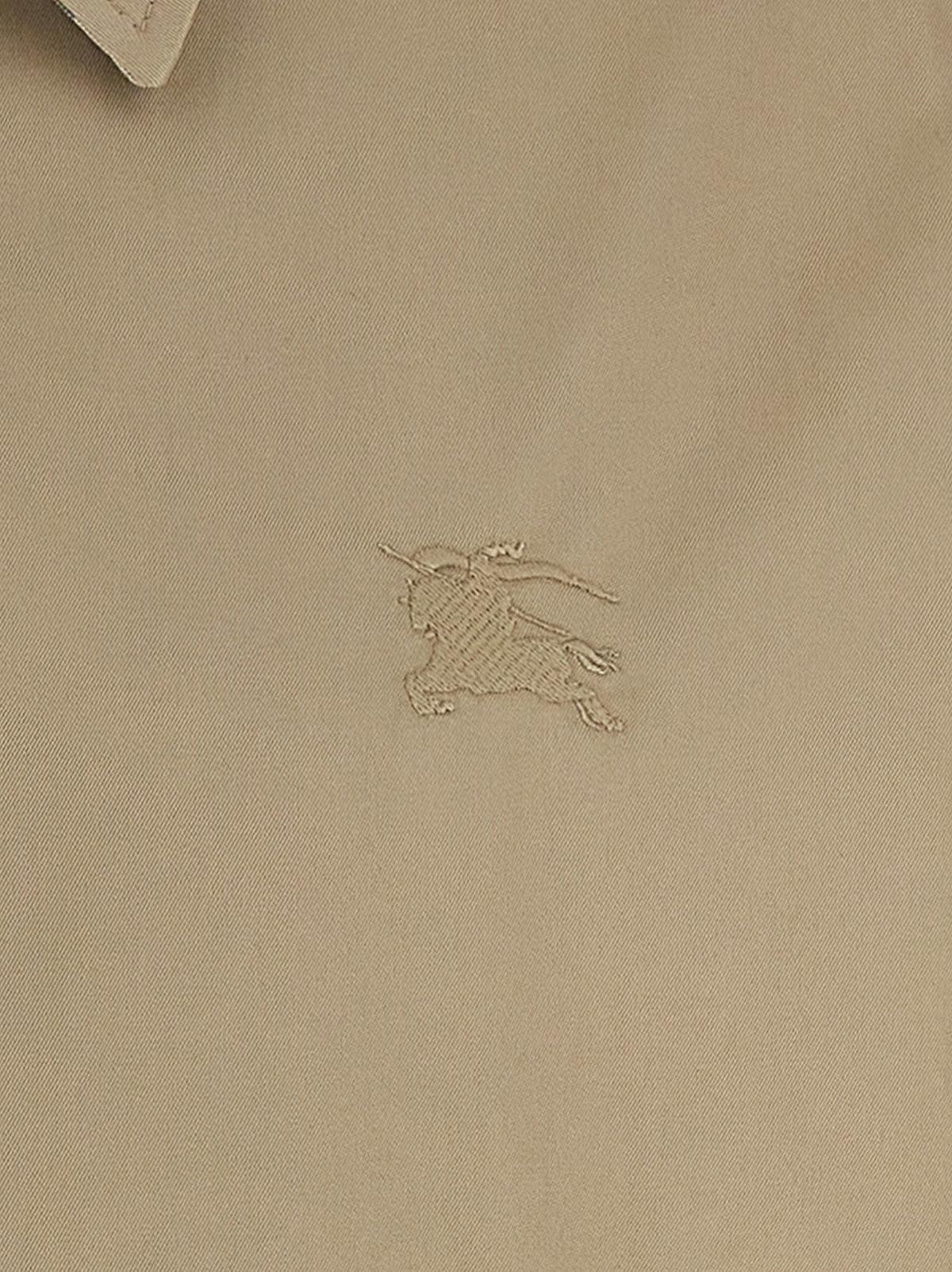 Beige Cotton Full-Length Jacket