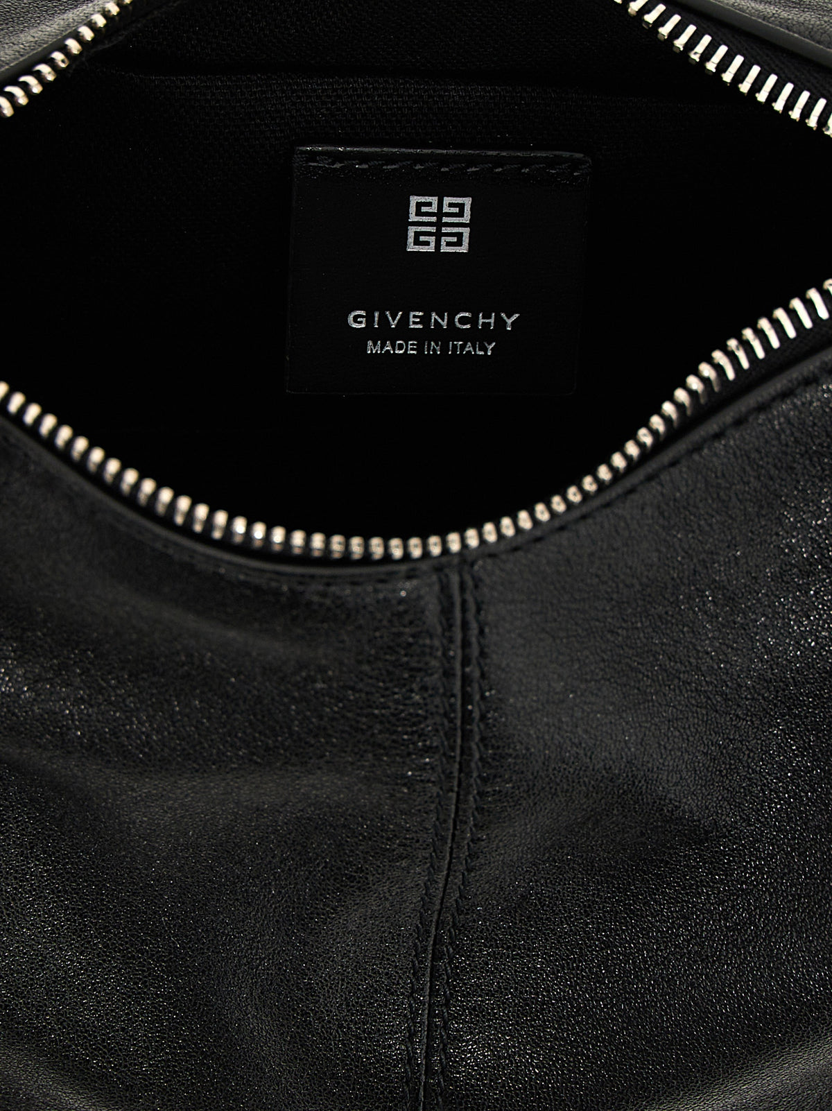Black Lamb Leather Shoulder Bag