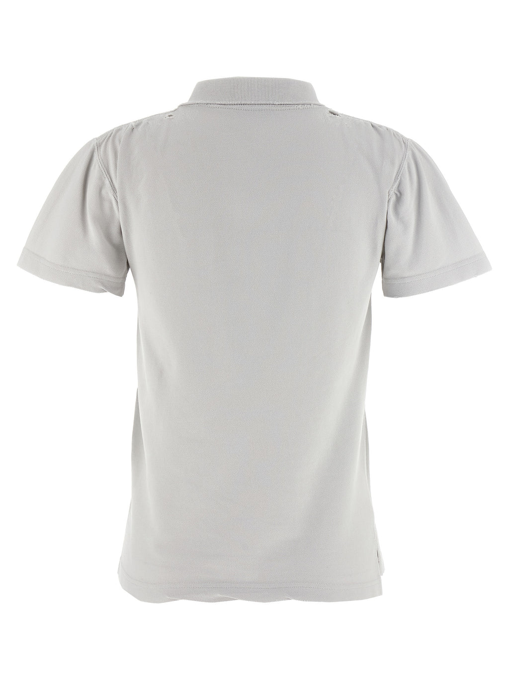 Gray Cotton Polo Shirt