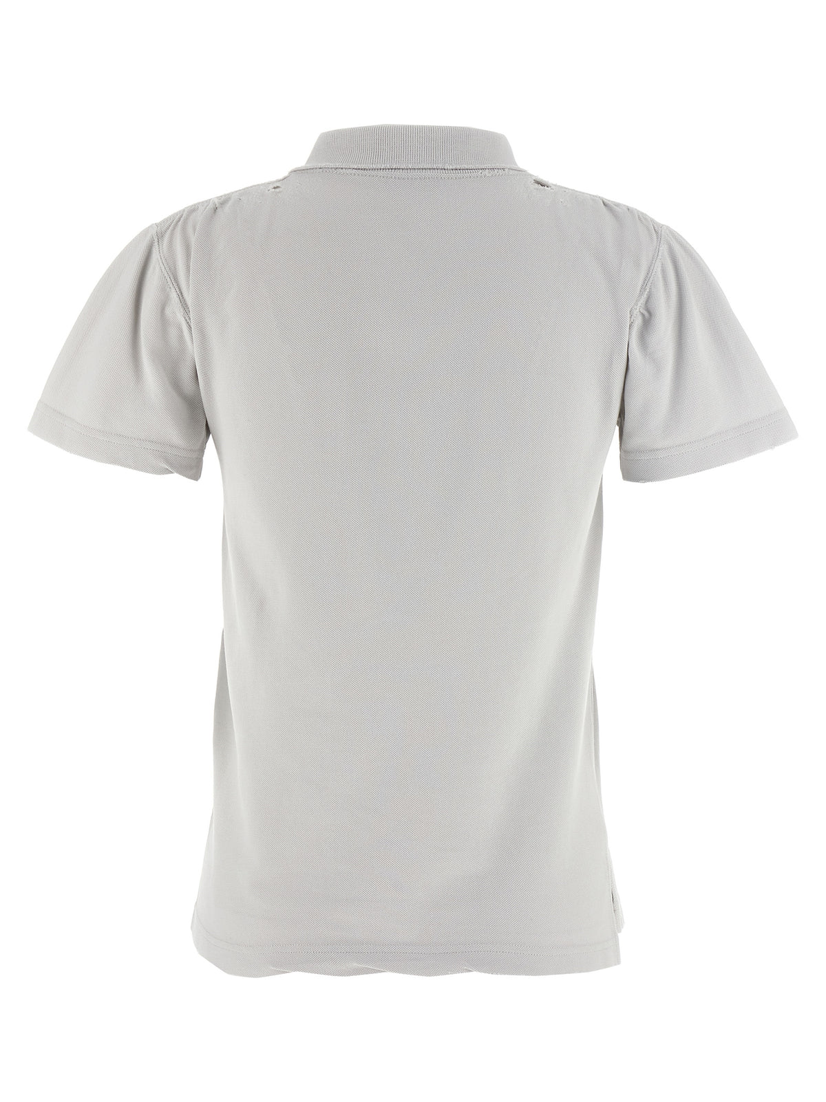 Gray Cotton Polo Shirt