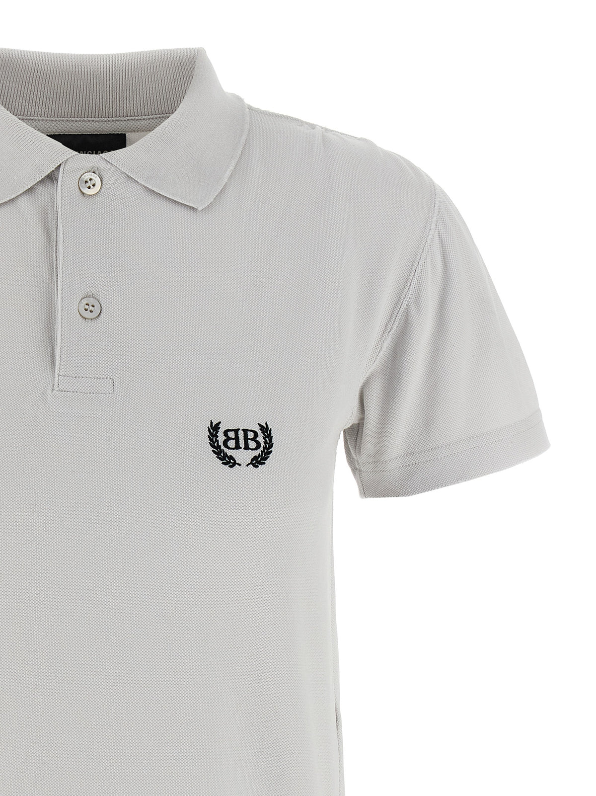 Gray Cotton Polo Shirt