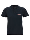 Blue Cotton Polo Shirt