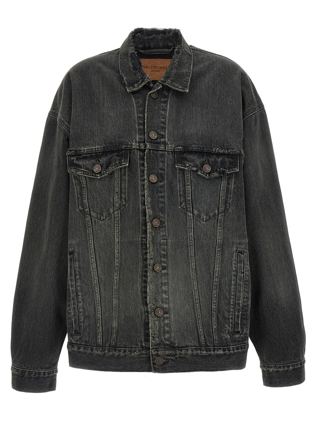 Gray Cotton Denim Jacket