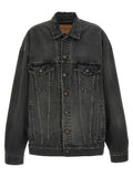 Gray Cotton Denim Jacket