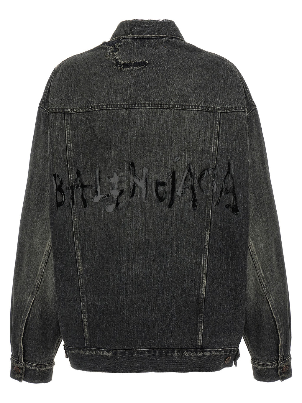 Gray Cotton Denim Jacket