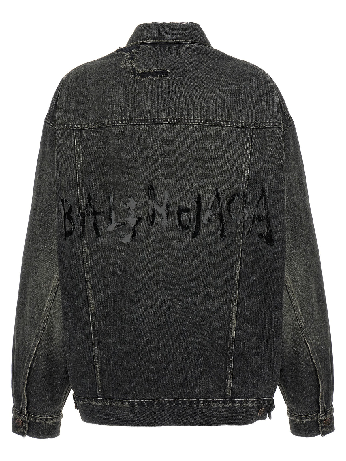 Gray Cotton Denim Jacket