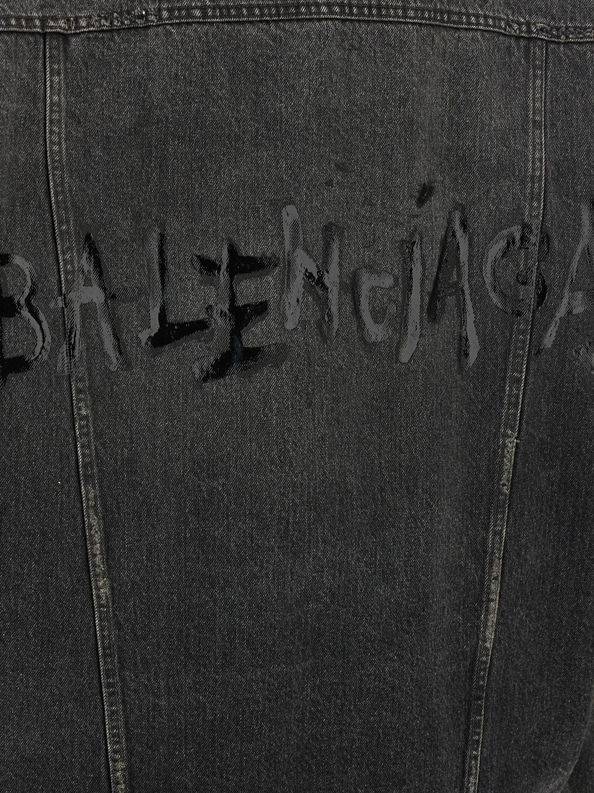 Gray Cotton Denim Jacket