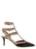 Multicolor Lamb Leather Mid Heel Pumps