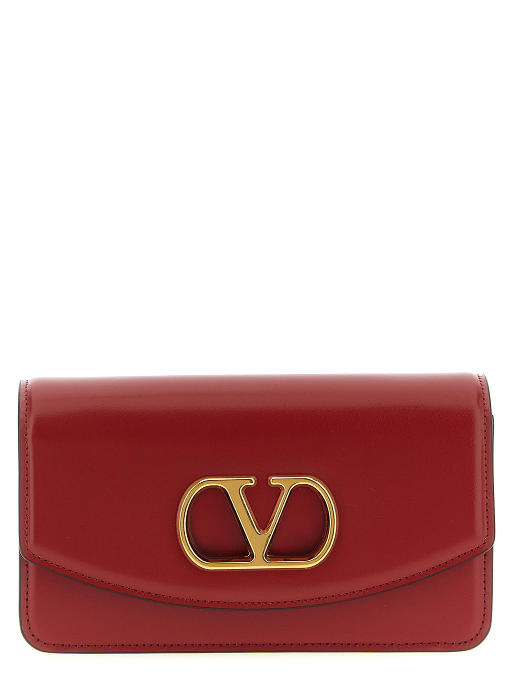 Red Calfskin Clutch Bag