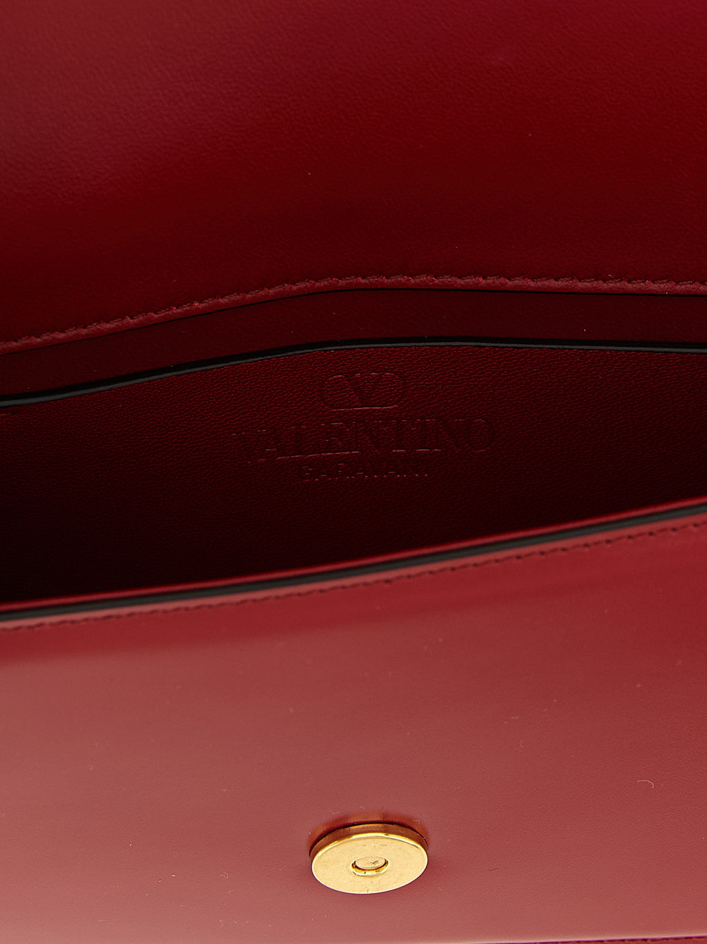 Red Calfskin Clutch Bag