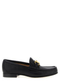 Black Buffalo Leather Slip-On Loafers