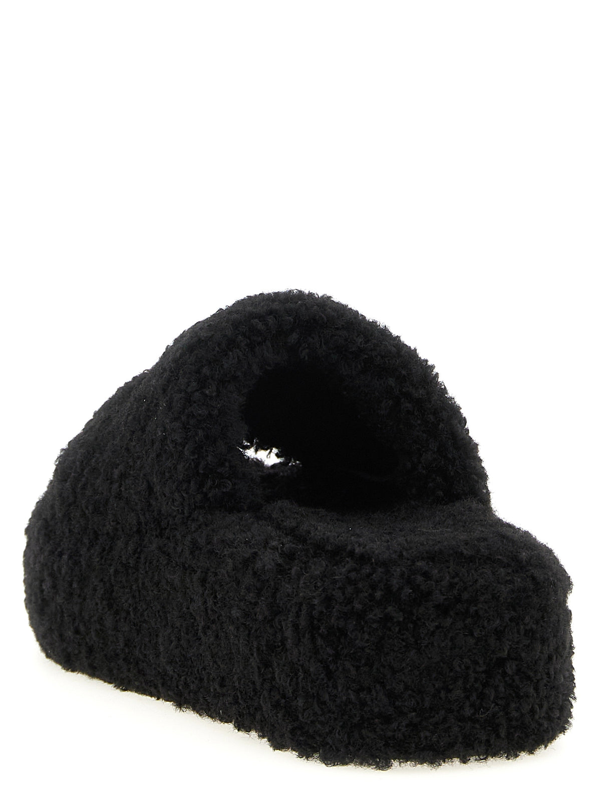 Black Polyester Slides