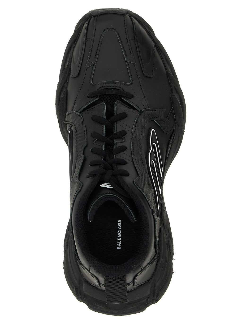 Black Calfskin Athletic Sneakers