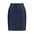 Blue Silk Skirt
