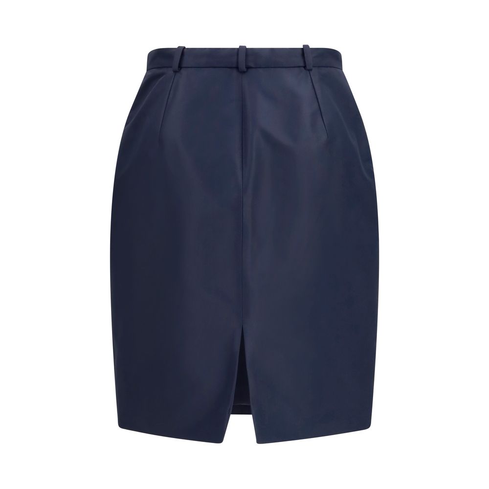 Blue Silk Skirt