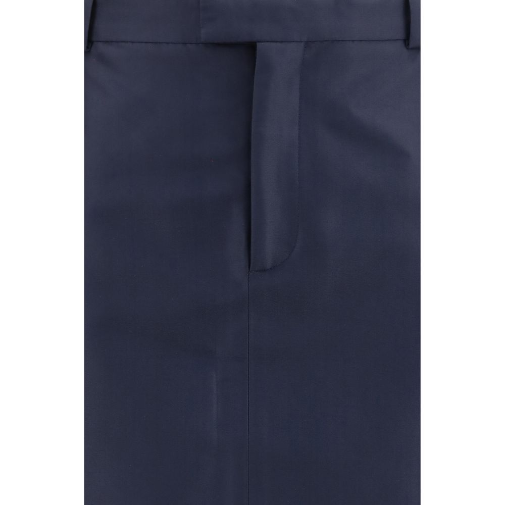 Blue Silk Skirt