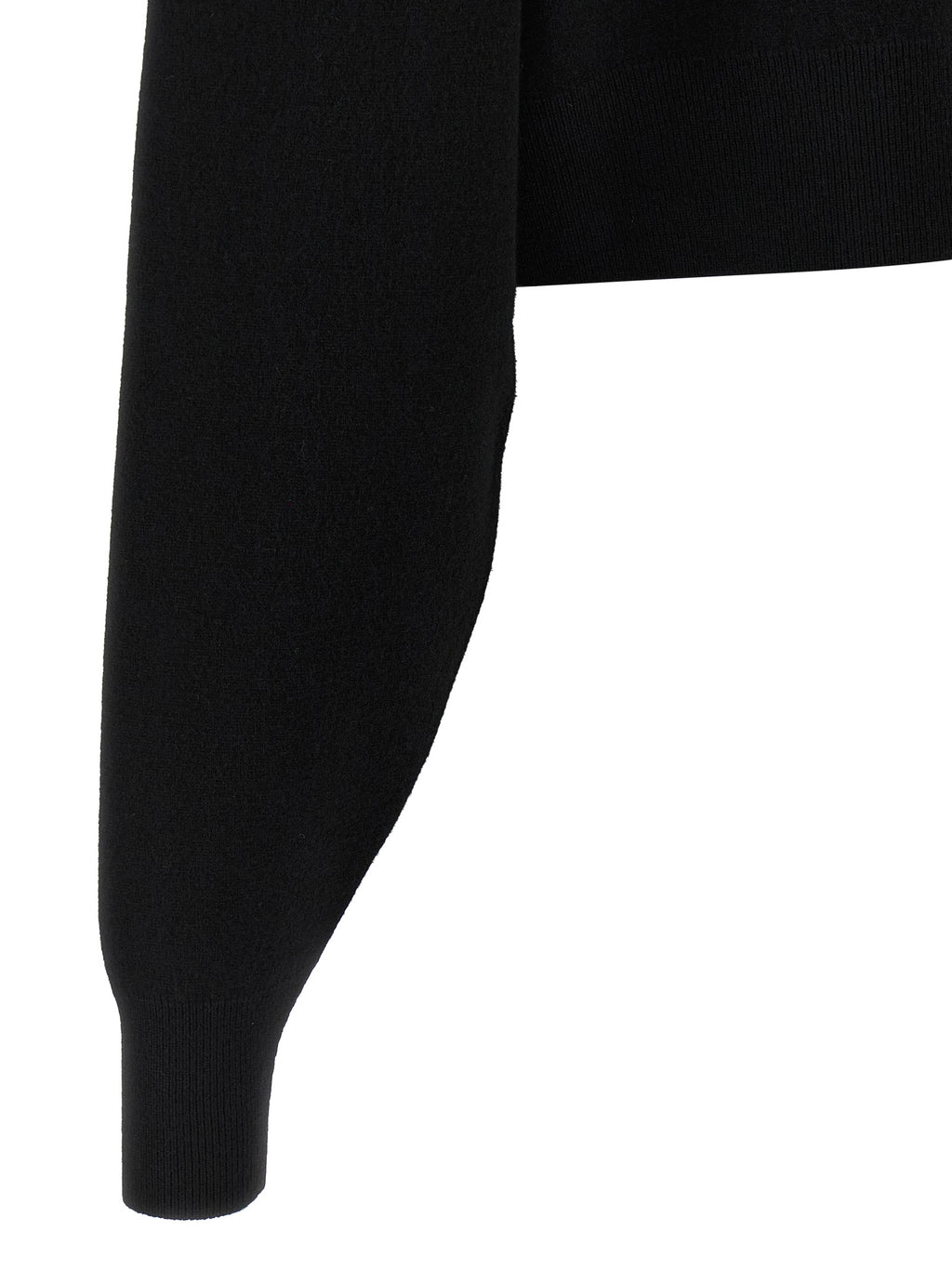 Black Virgin Wool Cardigan
