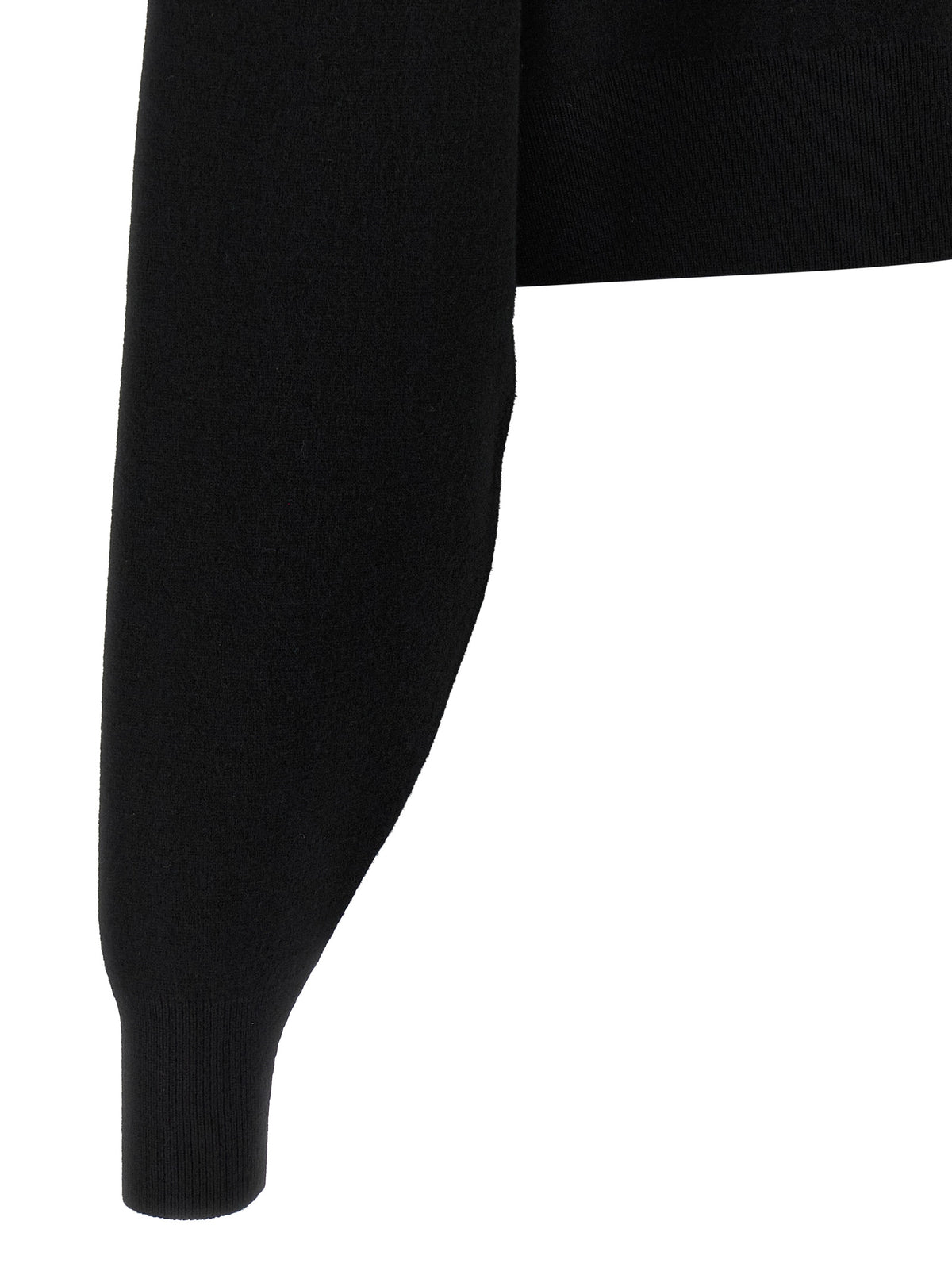 Black Virgin Wool Cardigan