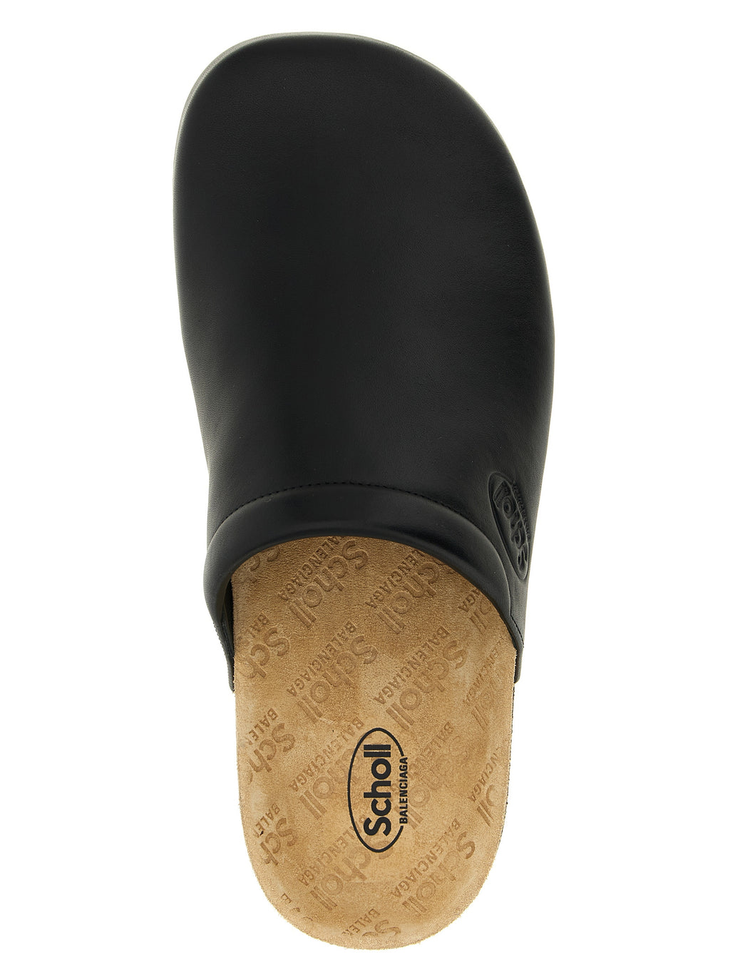 Black Calfskin Clogs