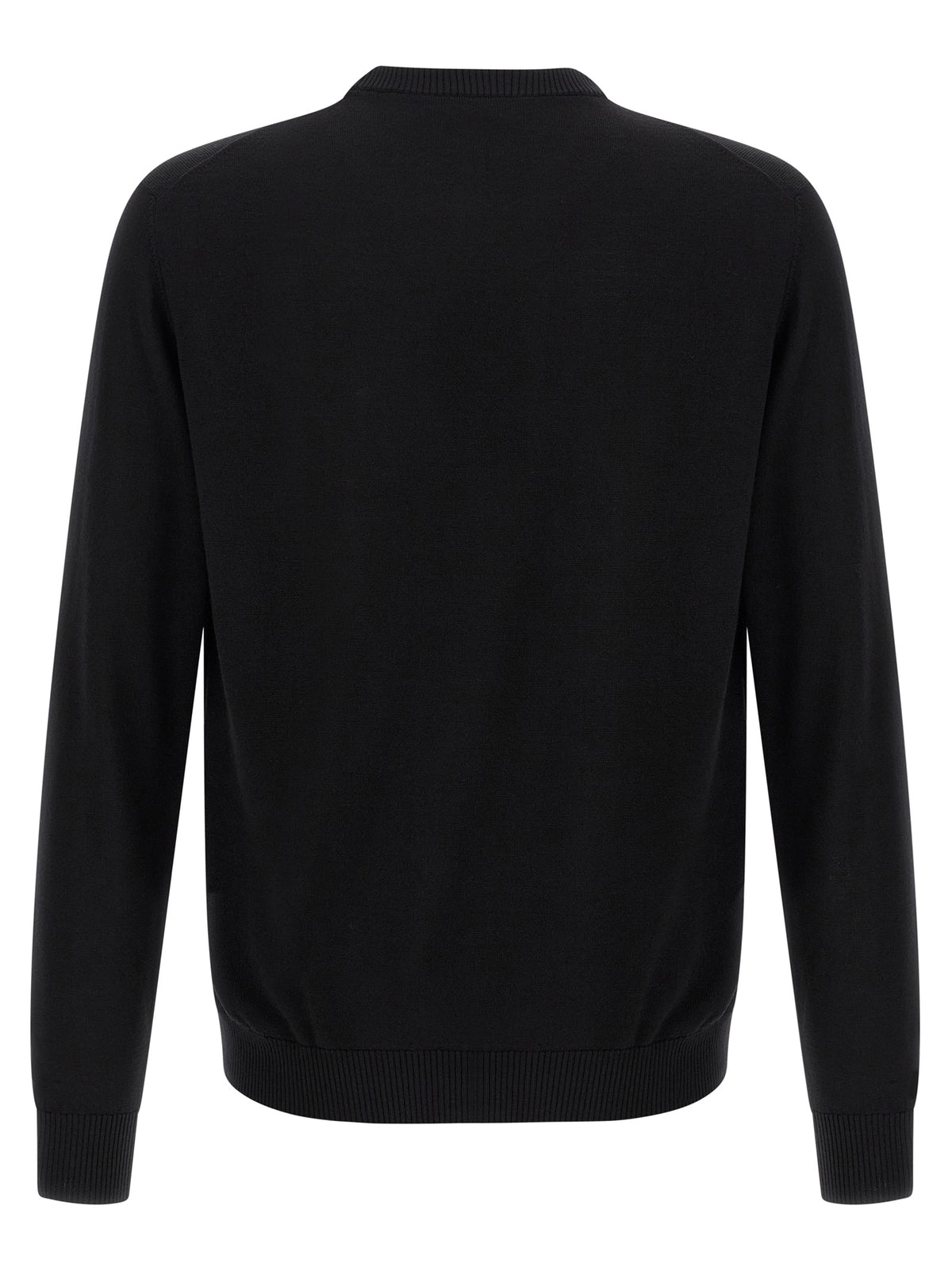 Black Virgin Wool Cardigan