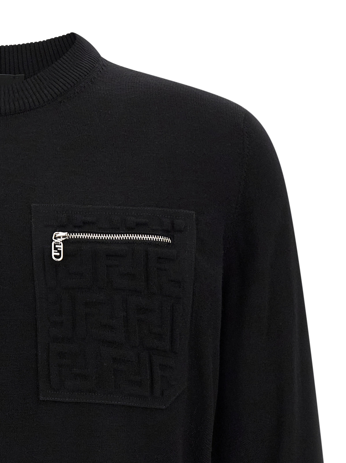 Black Virgin Wool Cardigan