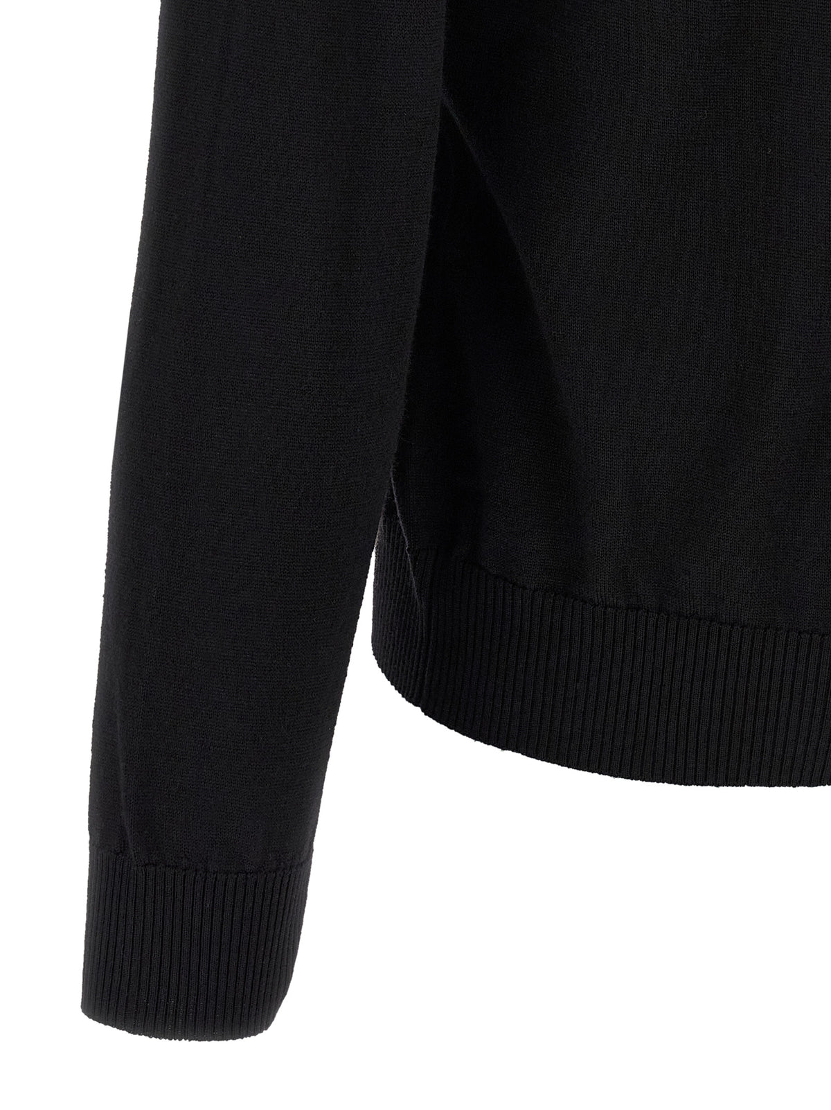 Black Virgin Wool Cardigan