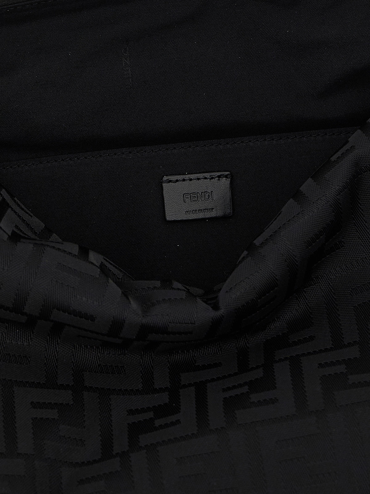 Black Polyamide Shoulder Bag