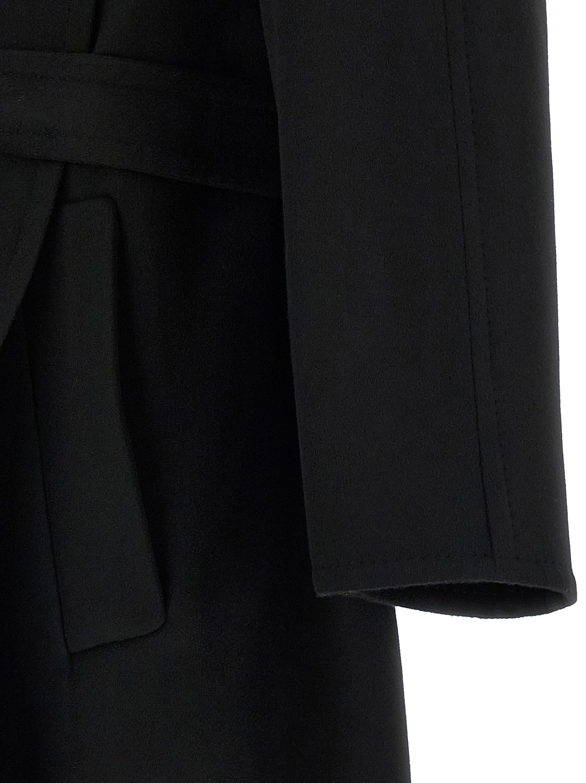 Black Virgin Wool Coat