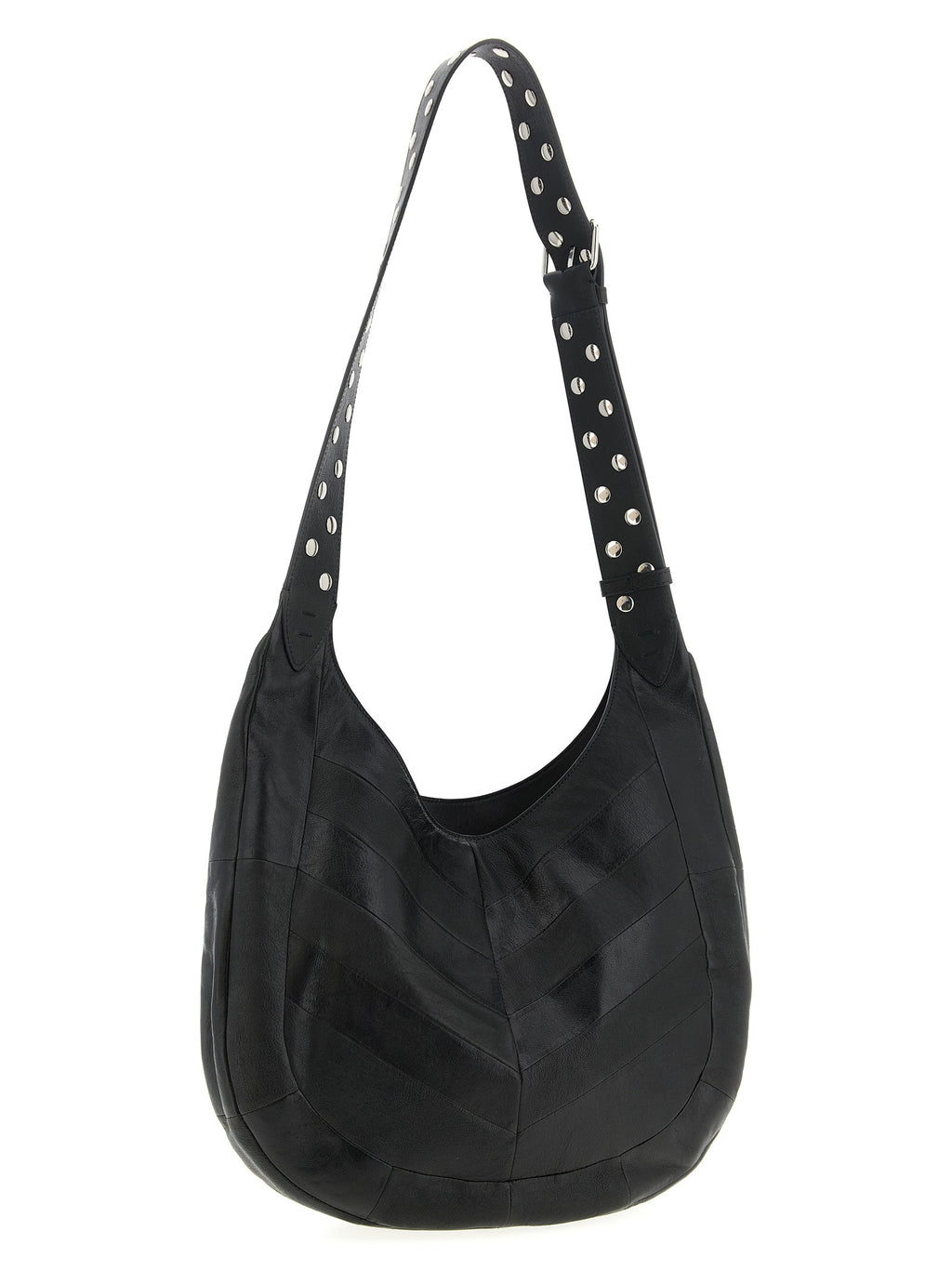 Black Lamb Leather Shoulder Bag