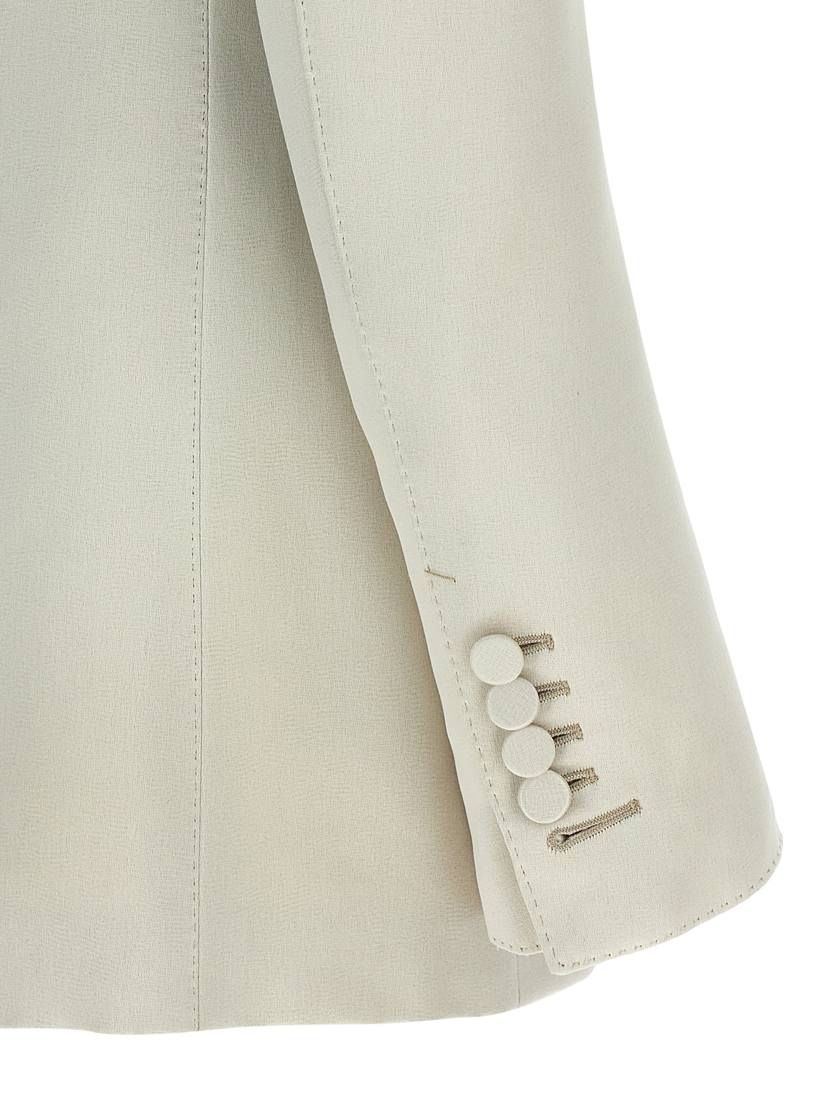 Beige Cotton Blazer